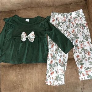 Green and Floral Set